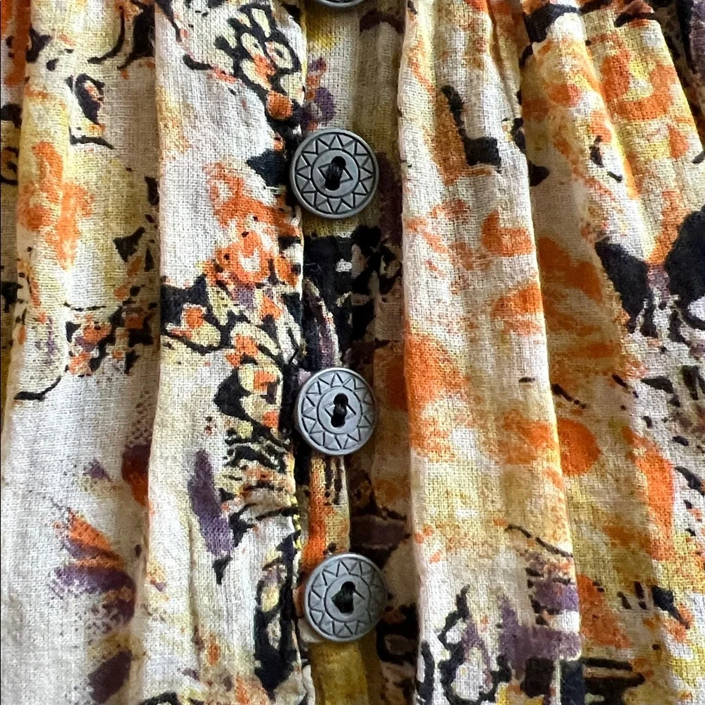 We The Free Floral Cool Meadow Peasant Blouse - Picture 6 of 9